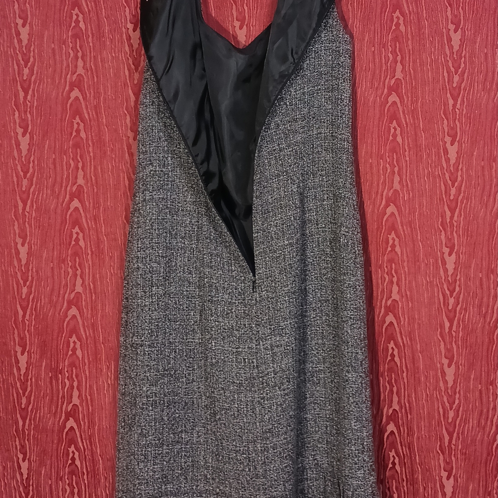 DANNY & NICOLE 2 Piece Black/Gray Long Sleeve 1 Button Ruffle Dress Suit 10 - Picture 6 of 16